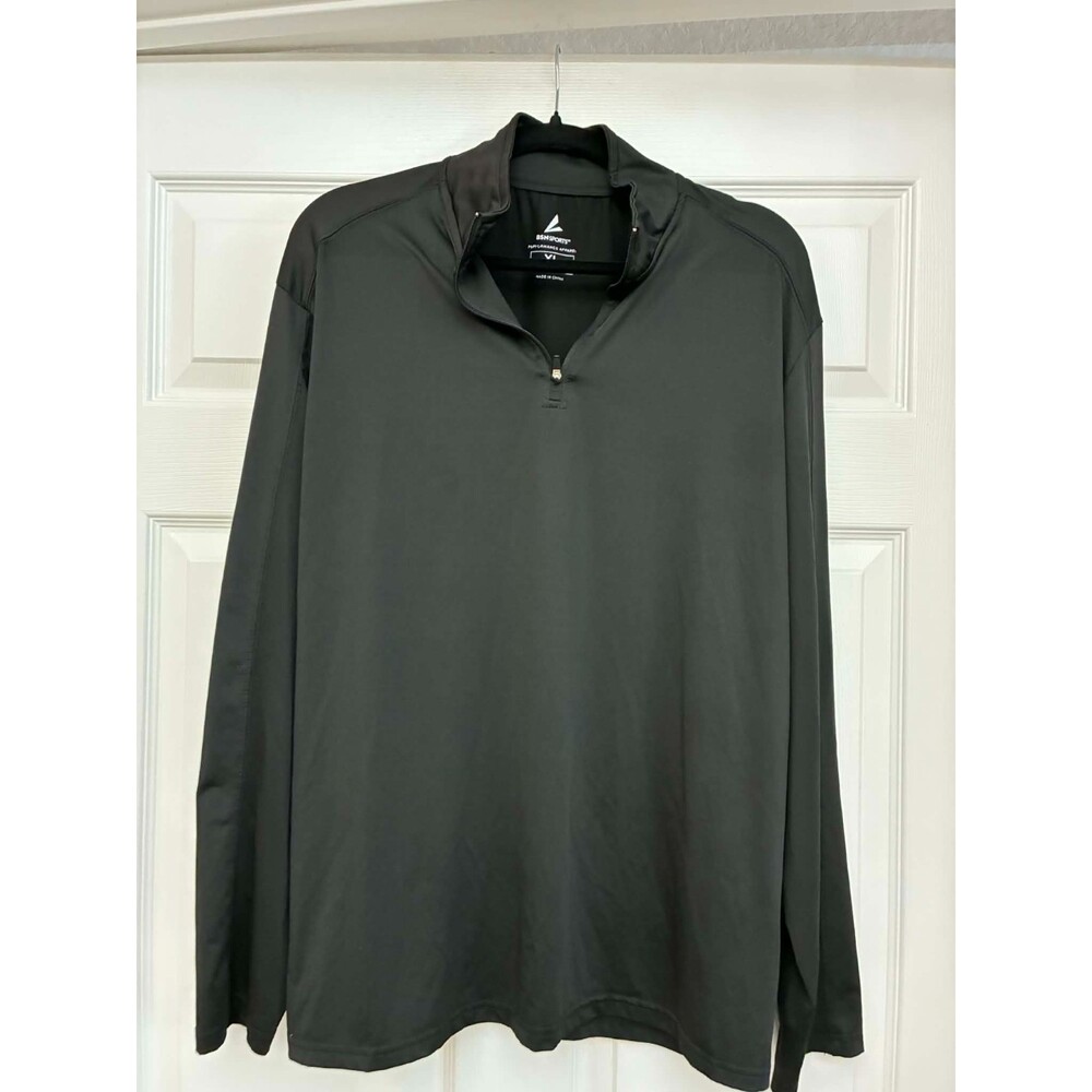 BSN Sports Men’s Black Long Sleeve Athletic Shirt XL Performance Apparel